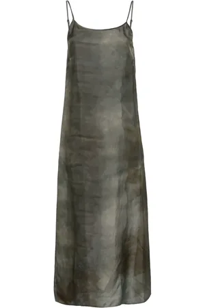UMA WANG Abstract-print midi dress
