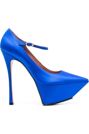 Amina Muaddi Angelica 150mm satin pumps