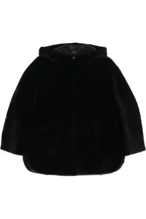 Blancha Reversible shearling hooded coat