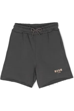 Msgm Distressed finish cotton shorts