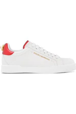 Dolce & Gabbana Portofino logo-tag leather sneakers