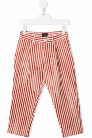 FAY Stripe-print straight-leg trousers