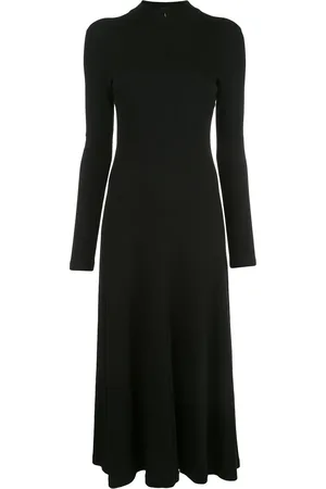 ROSETTA GETTY Long sleeve zip-up turtleneck dress