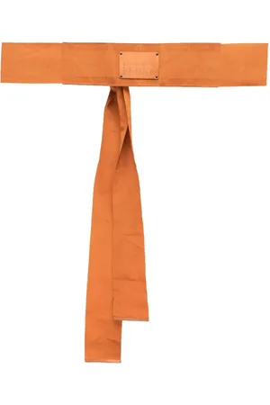Gianfranco Ferré 1990s tie-detail logo belt