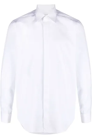 Xacus Pointed-collar cotton shirt