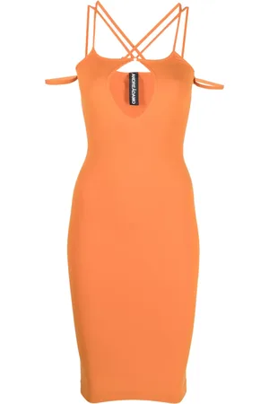 ANDREADAMO Strap-detail midi dress