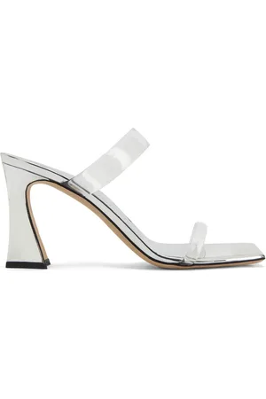 Giuseppe Zanotti Flamina PLexi 80mm metallic-finish sandals