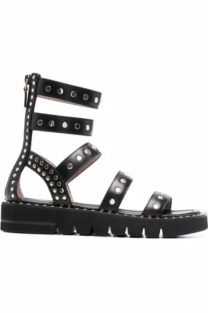 Stuart Weitzman Stud-embellished open-toe sandals