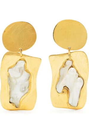 Liya Love pearl-detail earrings