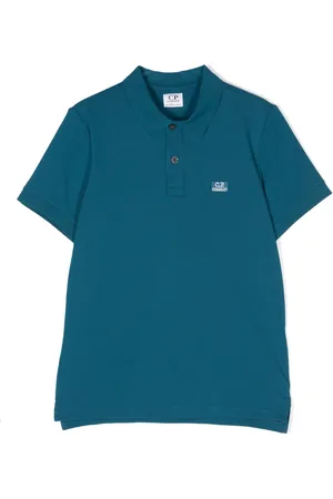 C.P. Company Logo-patch piqué polo shirt