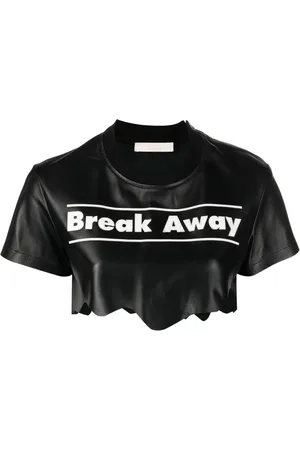 SSHEENA Break Away leather crop top