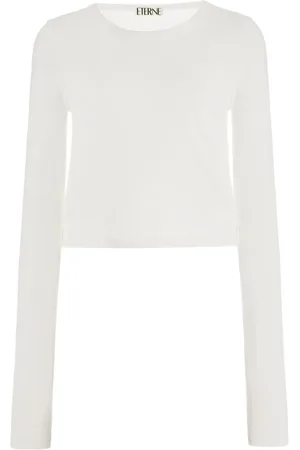 ÉTERNE Round-neck long-sleeved top