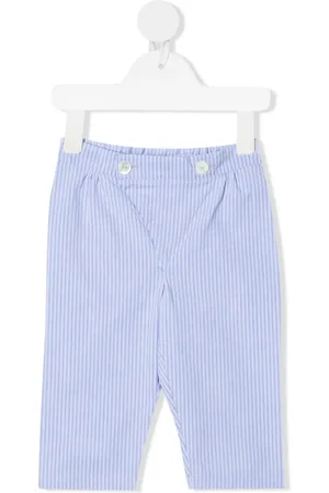 SIOLA Stripe-pattern cotton trousers