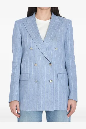 TAGLIATORE Double-breasted pinstriped blazer