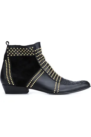 ANINE BING Charlie stud-embellished leather boots