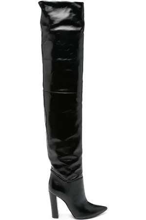 Serafini 120mm leather pointy-toe boots