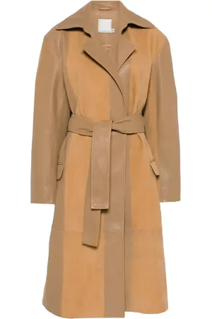 CHRISTOPHER ESBER Scuffed-leather coat