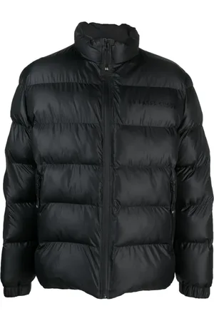 44 Label Group Logo-flocked padded puffer jacket