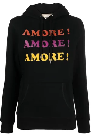 ALESSANDRO ENRIQUEZ Slogan-print drawstring hoodie
