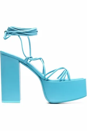 PARIS TEXAS Tie-detail open-toe platform sandals