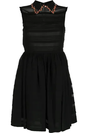 Miu Miu Floral-embellished sleeveless dress