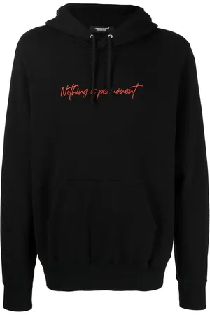 UNDERCOVER Nothing is Permanent-embroidered hoodie