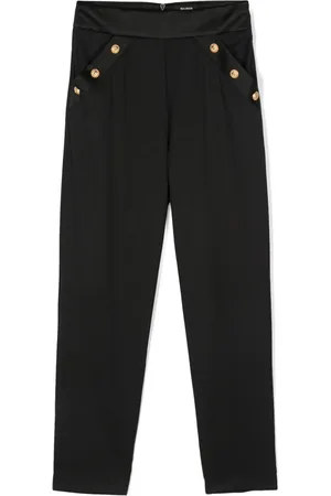 Balmain Tapered-leg virgin wool trousers