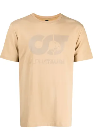 ALPHA Logo-print stretch-cotton T-shirt