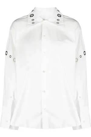 ACT N°1 Eyelet-detailing cotton shirt
