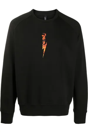 Neil Barrett Flames logo print sweatshirt