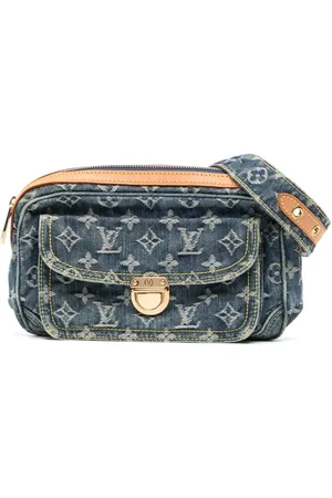 LOUIS VUITTON 2007 monogram-pattern denim belt bag