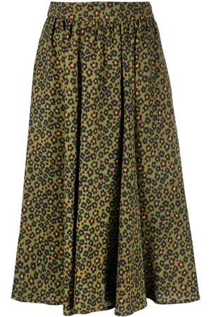 Kenzo Floral-print midi skirt