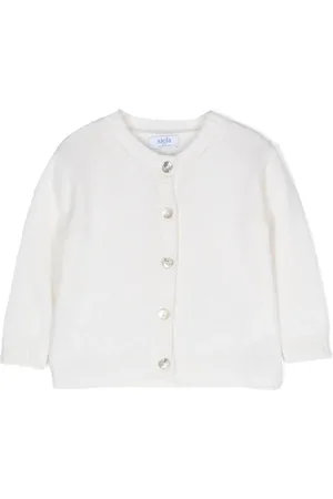 SIOLA Round-neck button-down cardigan