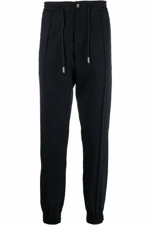 BILLIONAIRE Pressed-crease elasticated-waist trousers