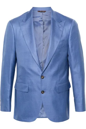 CANALI Twill mélange blazer