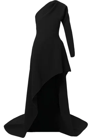 MATICEVSKI One-shoulder high-low hem gown
