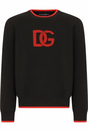 Dolce & Gabbana Logo-print contrasting-trim jumper