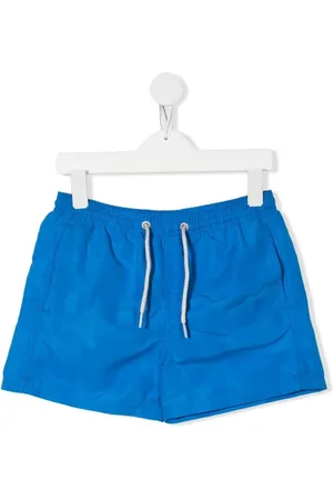 MC2 SAINT BARTH Rear logo-patch detail swim shorts