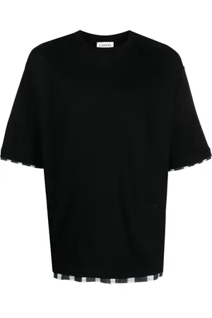 Lanvin Logo-embroidered cotton T-shirt