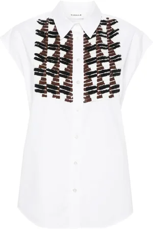 P.A.R.O.S.H. Sequin-embellished sleeveless shirt
