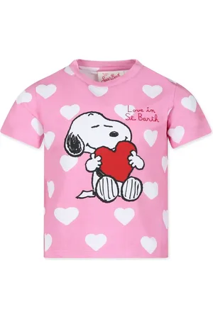 MC2 SAINT BARTH X Peanuts heart-motif cotton T-shirt