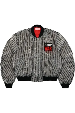 WALTER VAN BEIRENDONCK Logo-patch bomber jacket