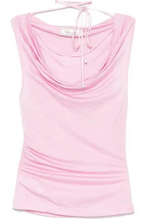 BLUMARINE Cowl-neck tank top