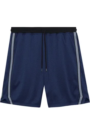 JOHN ELLIOTT Stripe-detail mesh shorts