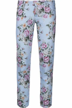 Dsquared2 Floral-print skinny trousers