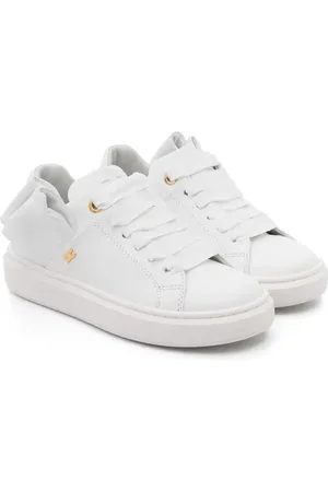 Elisabetta Franchi Bow-detail leather sneakers