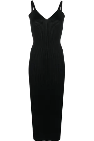 OUR LEGACY V-neck ribbed-knit dress