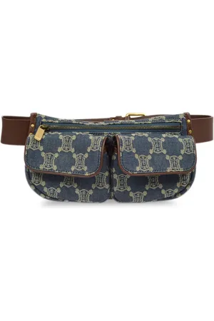 Céline 1990-2000s Macadam denim belt bag