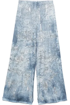 AVANT TOI Metallic-detailed palazzo pants