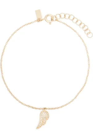 EF Collection 14kt yellow Angel Wing diamond bracelet